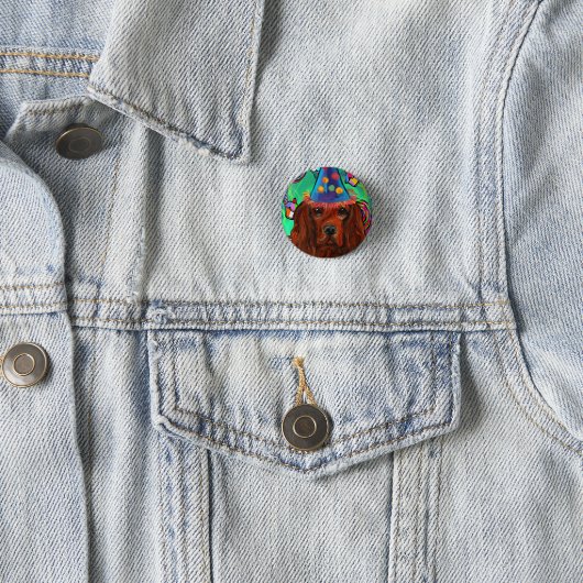 Irish Red Setter Button (Beispiel)