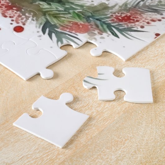 Irish Red Setter Christmas Wreath Festivals Puzzle (Seite)