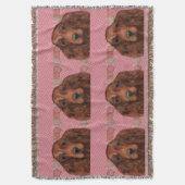 Irish Red Setter Decke (Vorderseite Vertikal)