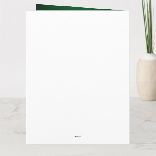 Irish Red Setter Dog in St. Patrick's Day Dress Karte (Rückseite)