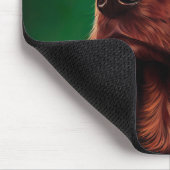 Irish Red Setter Dog in St. Patrick's Day Dress Mousepad (Ecke)