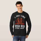 Irish Red Setter Dog T-Shirt (Vorne ganz)