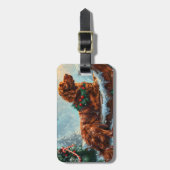 Irish Red Setter Dog Weihnachtsfest Gepäckanhänger (Vorderseite vertikal)