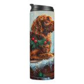 Irish Red Setter Dog Weihnachtsfest Thermosbecher (Nach rechts gedreht)