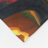 Irish Red Setter Dogs Pumpkin Halloween Funny Fleecedecke (Ecke)