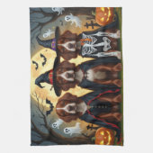 Irish Red Setter Dogs Pumpkin Halloween Funny Geschirrtuch (Vertikal)