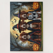 Irish Red Setter Dogs Pumpkin Halloween Funny Puzzle (Vertikal)