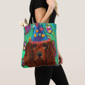 Irish Red Setter Geburtstag Tasche (Von Nahem)