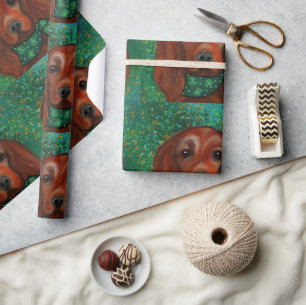 Irish Red Setter Geschenkpapier