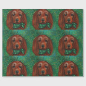 Irish Red Setter Geschenkpapier (Flach)