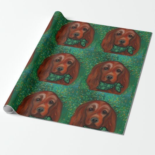 Irish Red Setter Geschenkpapier (Ungerollt)