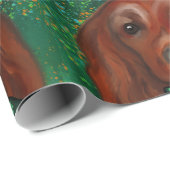 Irish Red Setter Geschenkpapier (Rolleneckpunkt)