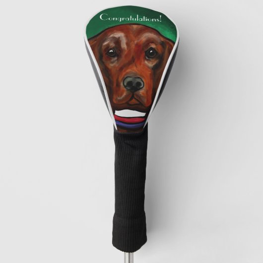 Irish Red Setter Golf Headcover (Vorderseite)