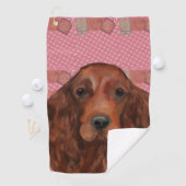 Irish Red Setter Golfhandtuch (Insitu)