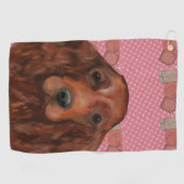 Irish Red Setter Golfhandtuch (Horizontal)