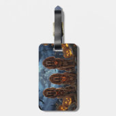 Irish Red Setter Halloween Spooky Gepäckanhänger (Rückseite vertikal)