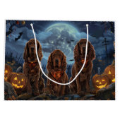 Irish Red Setter Halloween Spooky Große Geschenktüte (Rückseite)