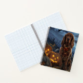 Irish Red Setter Halloween Spooky Notizblock (Innenseite)