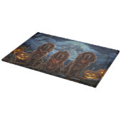 Irish Red Setter Halloween Spooky Schneidebrett (Ecke)