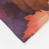 Irish Red Setter im Herbst hinterlässt Erntedank K Fleecedecke (Ecke)