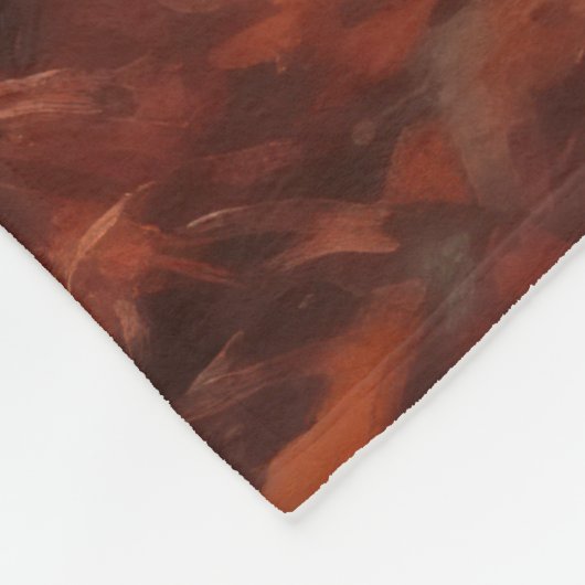 Irish Red Setter im Herbst Leaves Fall Inspiriert Fleecedecke (Ecke)