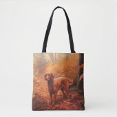 Irish Red Setter im Herbst Leaves Fall Inspiriert Tasche (Vorderseite)