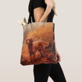 Irish Red Setter im Herbst Leaves Fall Inspiriert Tasche (Von Nahem)