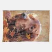 Irish Red Setter, Irish Setter Geschirrtuch (Horizontal)