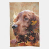 Irish Red Setter, Irish Setter Geschirrtuch (Vertikal)