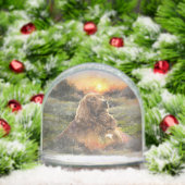 Irish Red Setter, Irish Setter Schneekugeln (Weihnachten)