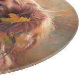 Irish Red Setter, Irish Setter Schneidebrett (Ecke)