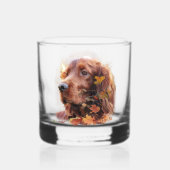 Irish Red Setter, Irish Setter Whiskyglas (Vorderseite)
