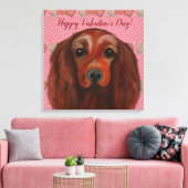Irish Red Setter Leinwanddruck (Insitu (Wohnzimmer))