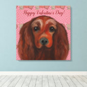 Irish Red Setter Leinwanddruck (Insitu (Holzboden))