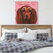 Irish Red Setter Leinwanddruck (Insitu (Schlafzimmer))