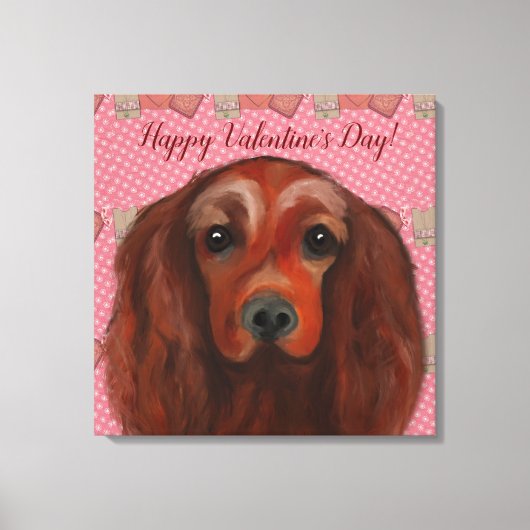 Irish Red Setter Leinwanddruck (Vorderseite)