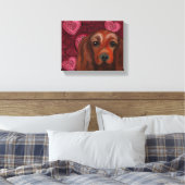 Irish Red Setter Leinwanddruck (Insitu (Schlafzimmer))