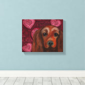 Irish Red Setter Leinwanddruck (Insitu (Holzboden))