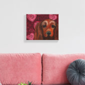 Irish Red Setter Leinwanddruck (Insitu (Wohnzimmer))