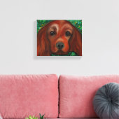 Irish Red Setter Leinwanddruck (Insitu (Wohnzimmer))
