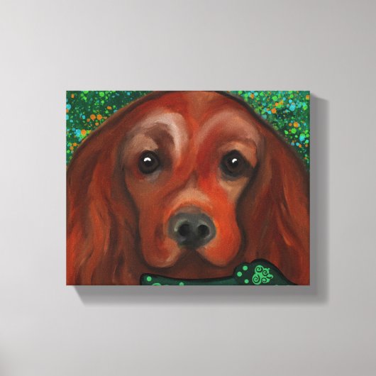 Irish Red Setter Leinwanddruck (Vorderseite)