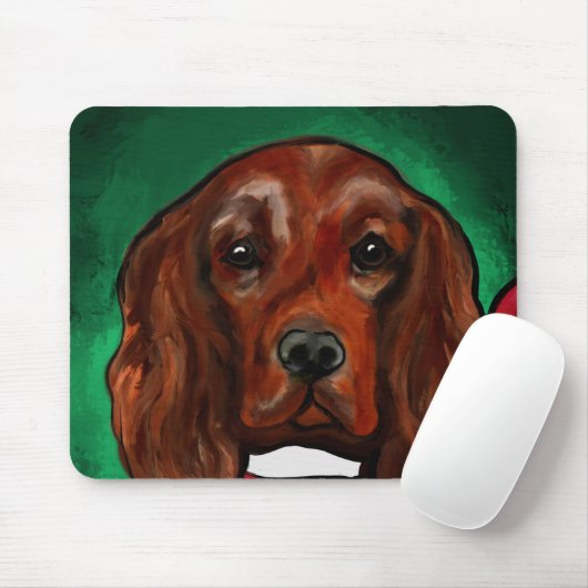 Irish Red Setter Mousepad (Mit Mouse)