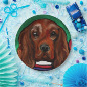 Irish Red Setter Pappteller (Party)