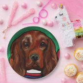 Irish Red Setter Pappteller (Party)