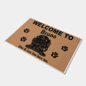 Irish Red Setter Personalized Door Mat Doormat Fußmatte (Schrägansicht)