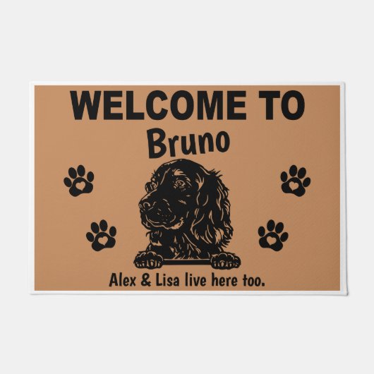 Irish Red Setter Personalized Door Mat Doormat Fußmatte (Vorderseite)