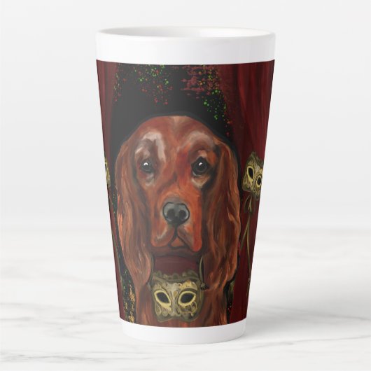 Irish Red Setter    Postcard Milchtasse (Vorderseite)