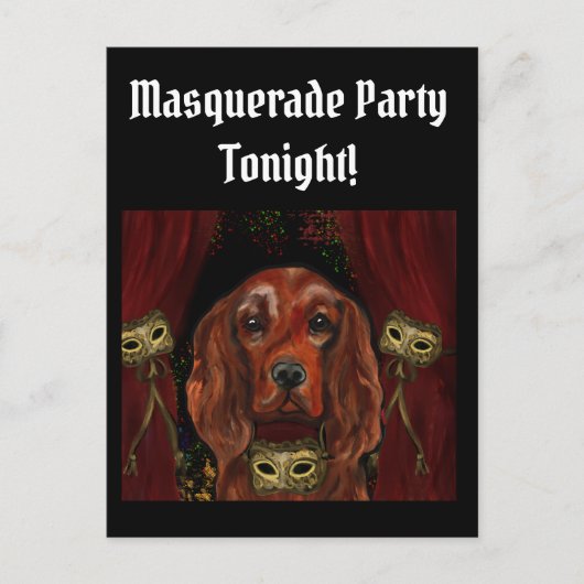 Irish Red Setter    Postcard Postkarte (Vorderseite)