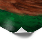 Irish Red Setter Poster (Ecke)