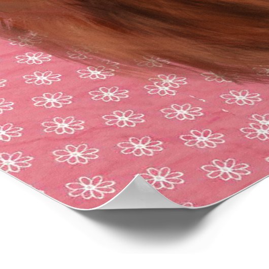 Irish Red Setter Poster (Ecke)